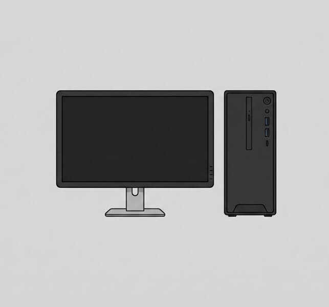 くらしのマーケットで不用品回収に出したデスクトップPCイメージ