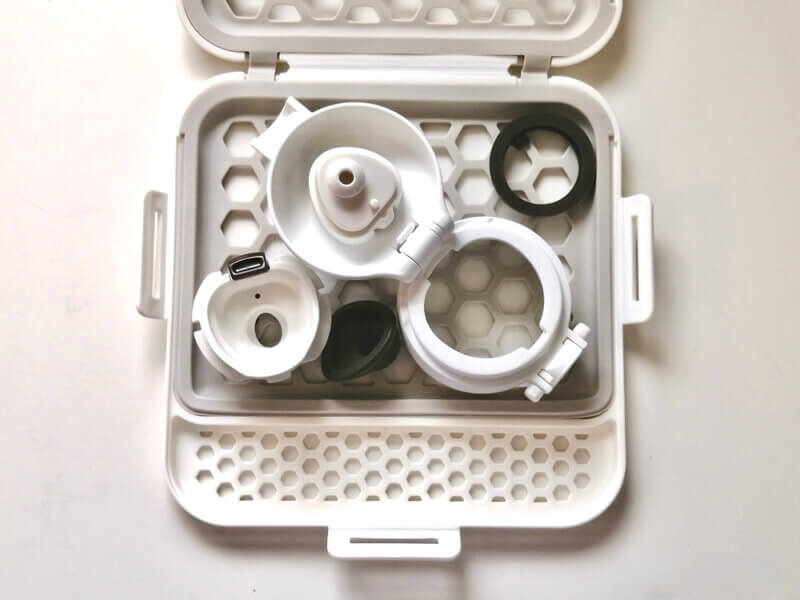 サーモス真空断熱ケータイマグJOK-500 せんユニットを食洗機用小物ケースへ